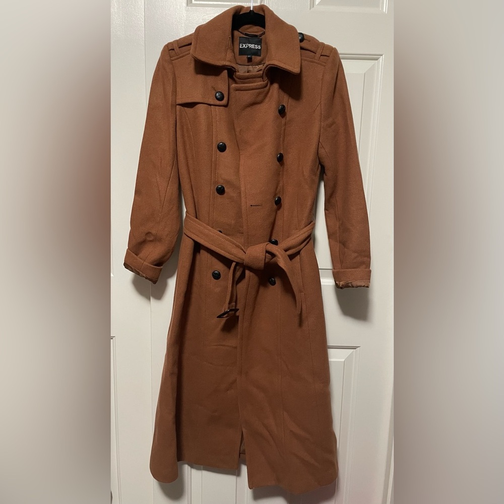 Express Brown Trench Coat